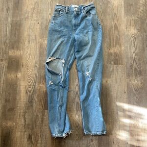 Abercrombie & Fitch The 90s Straight Ultra High Rise